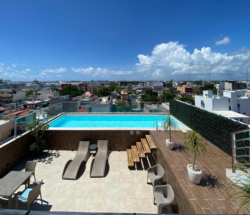 Studios With Roofpool In Vanessa 24 普拉亚卡门 外观 照片